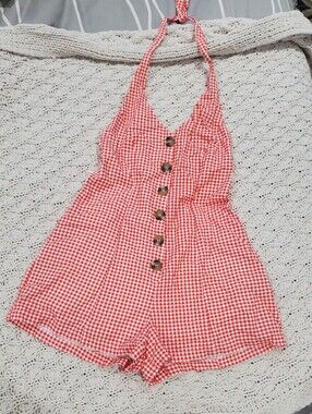 URBAN OUTFITTERS RARE RETRO VINTAGE HALTER ROMPER SHORTS
